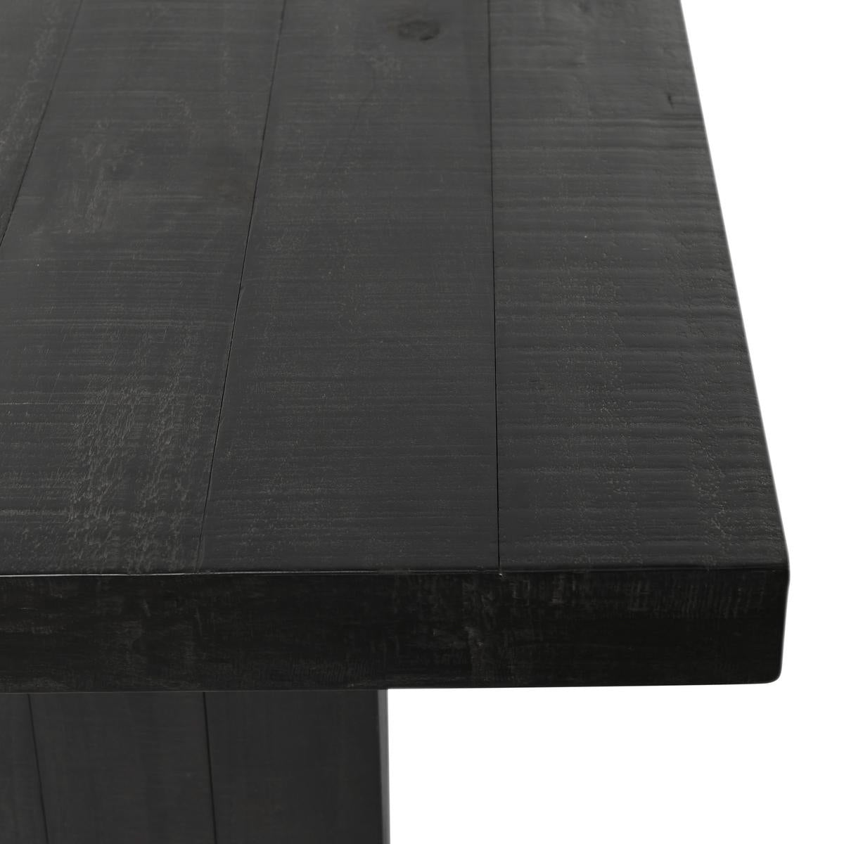 Lynx Reclaimed Wood 94" Dining Table Carbon Black | BeBoldFurniture