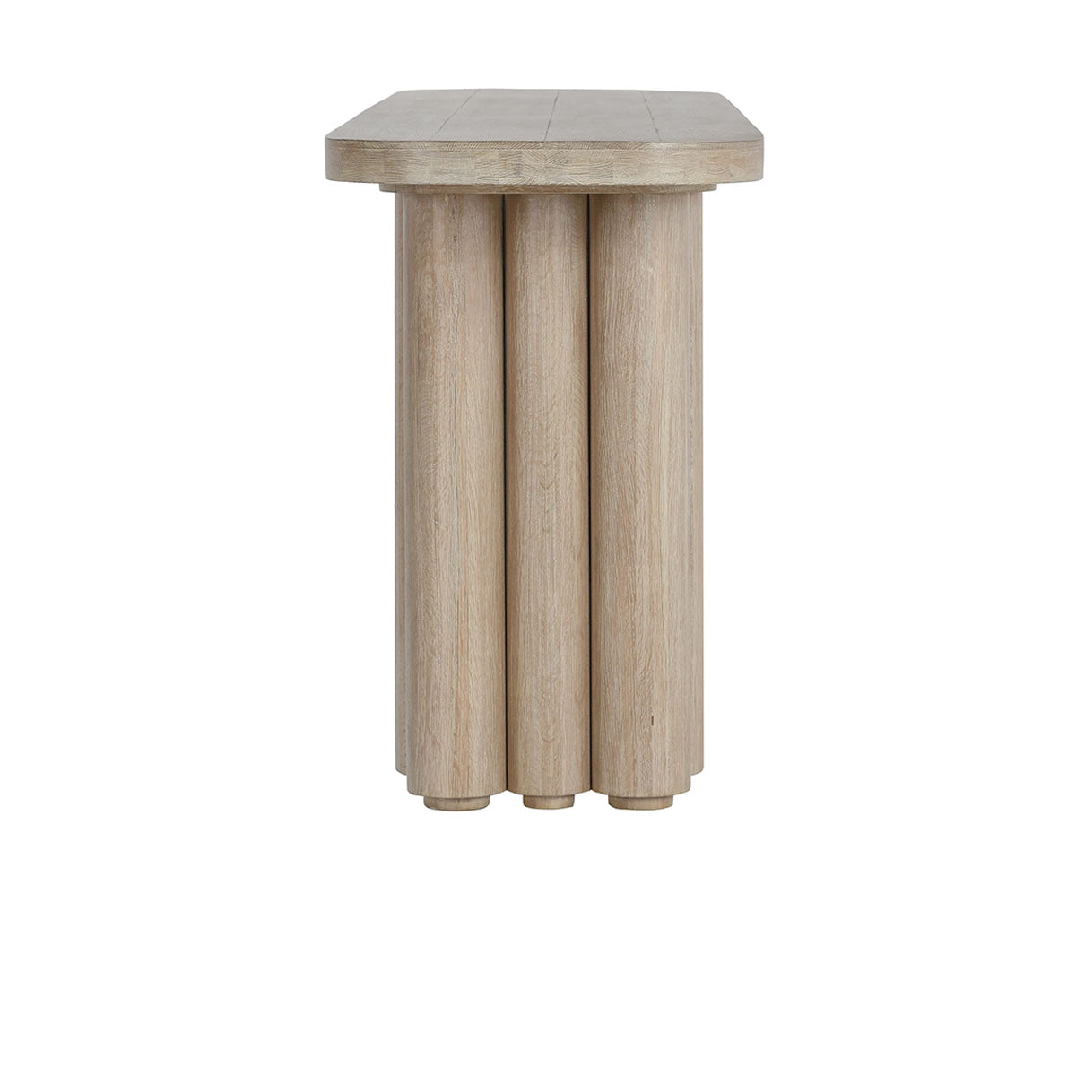 Tiber Oak Wood 90" Console Table White Washed | BeBoldFurniture