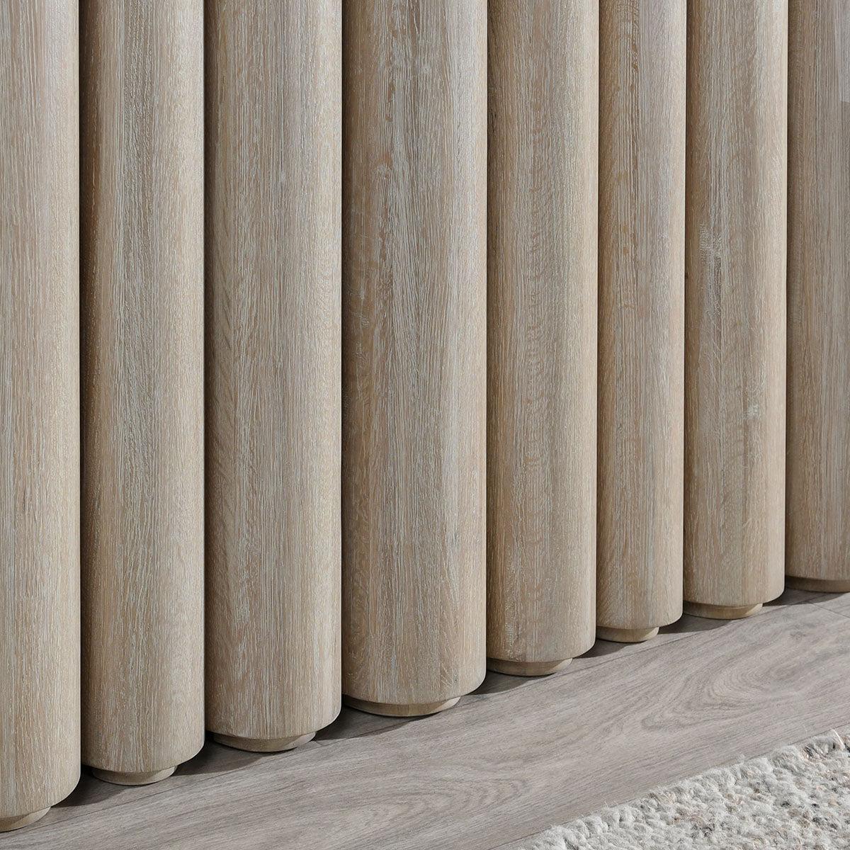 Tiber Oak Wood 90" Console Table White Washed | BeBoldFurniture