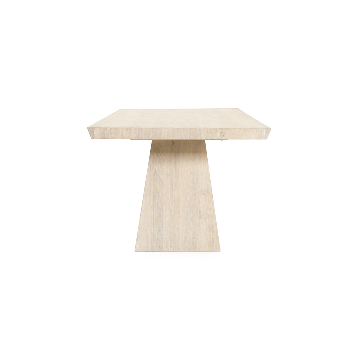 Sanford Oak Veneer 84" Dining Table Cream Washed | BeBoldFurniture
