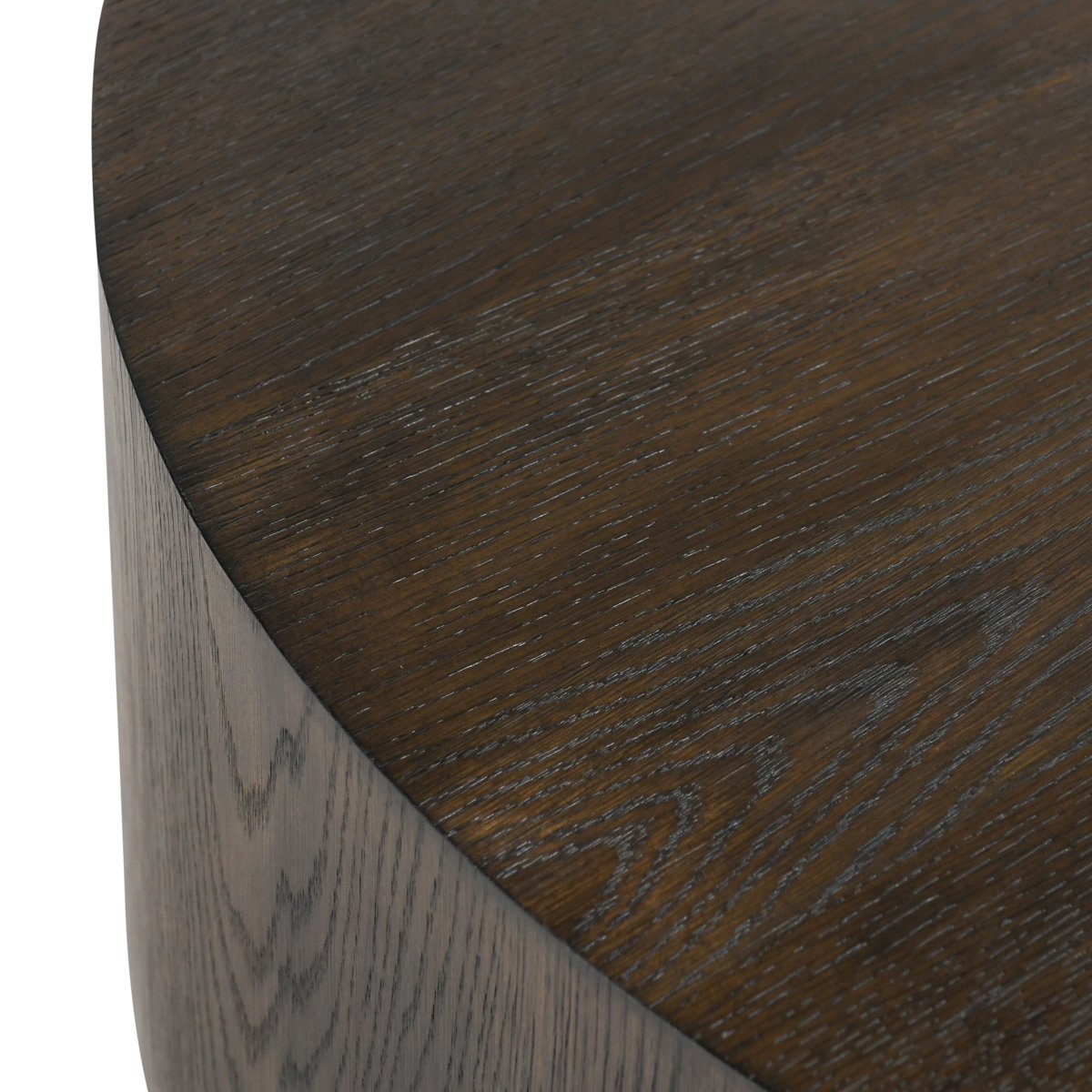 Runa Oak Veneer 42" Coffee Table Coffee Brown | BeBoldFurniture