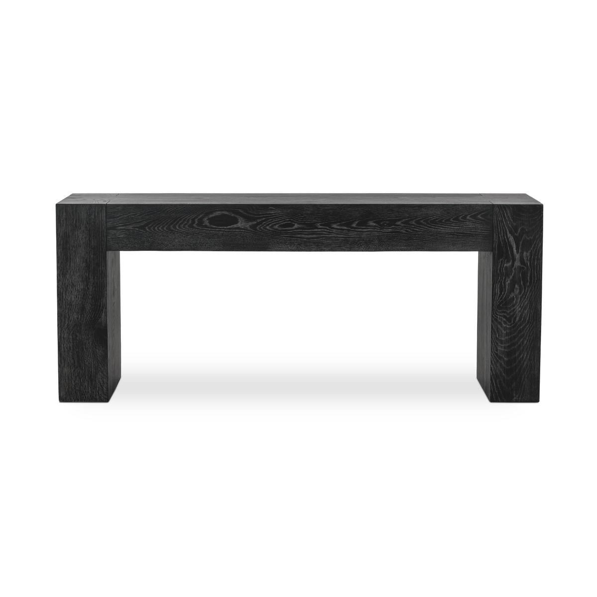 Bristol Reclaimed Oak 72" Console Table Black | BeBoldFurniture