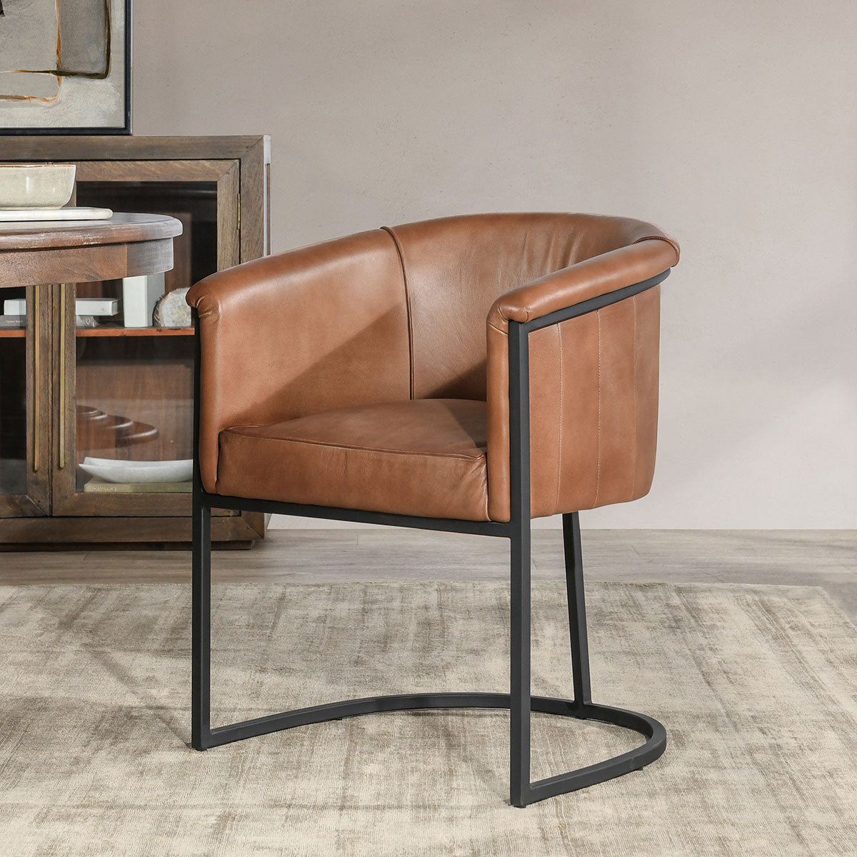 Hester Leather Dining Chair | BeBoldFurniture