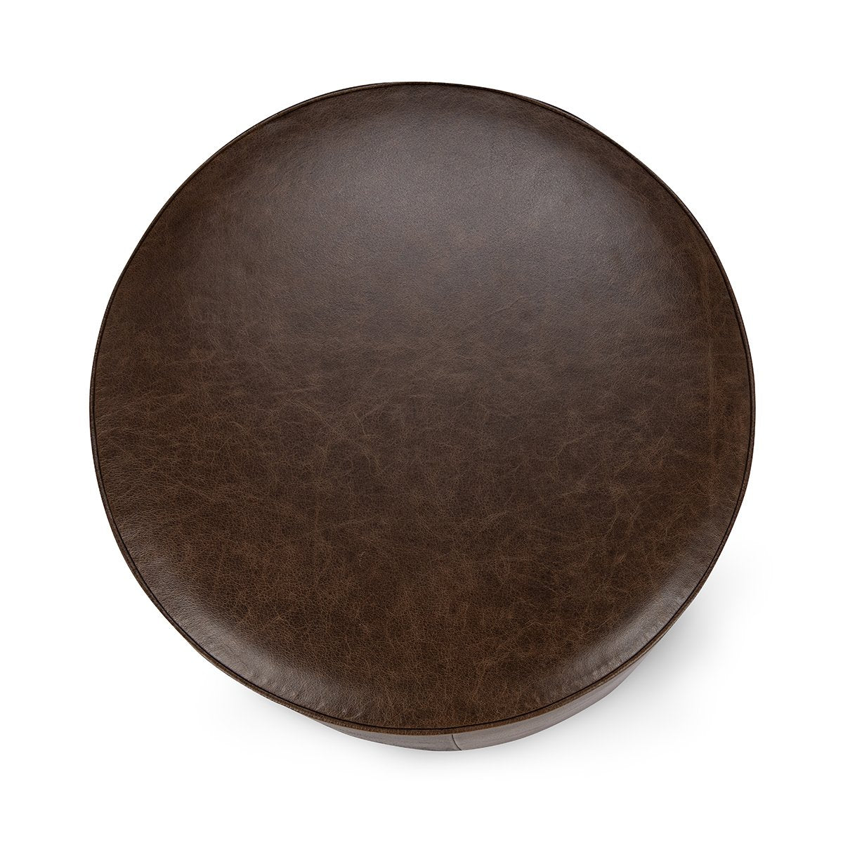 Clair Leather Round End Table | BeBoldFurniture