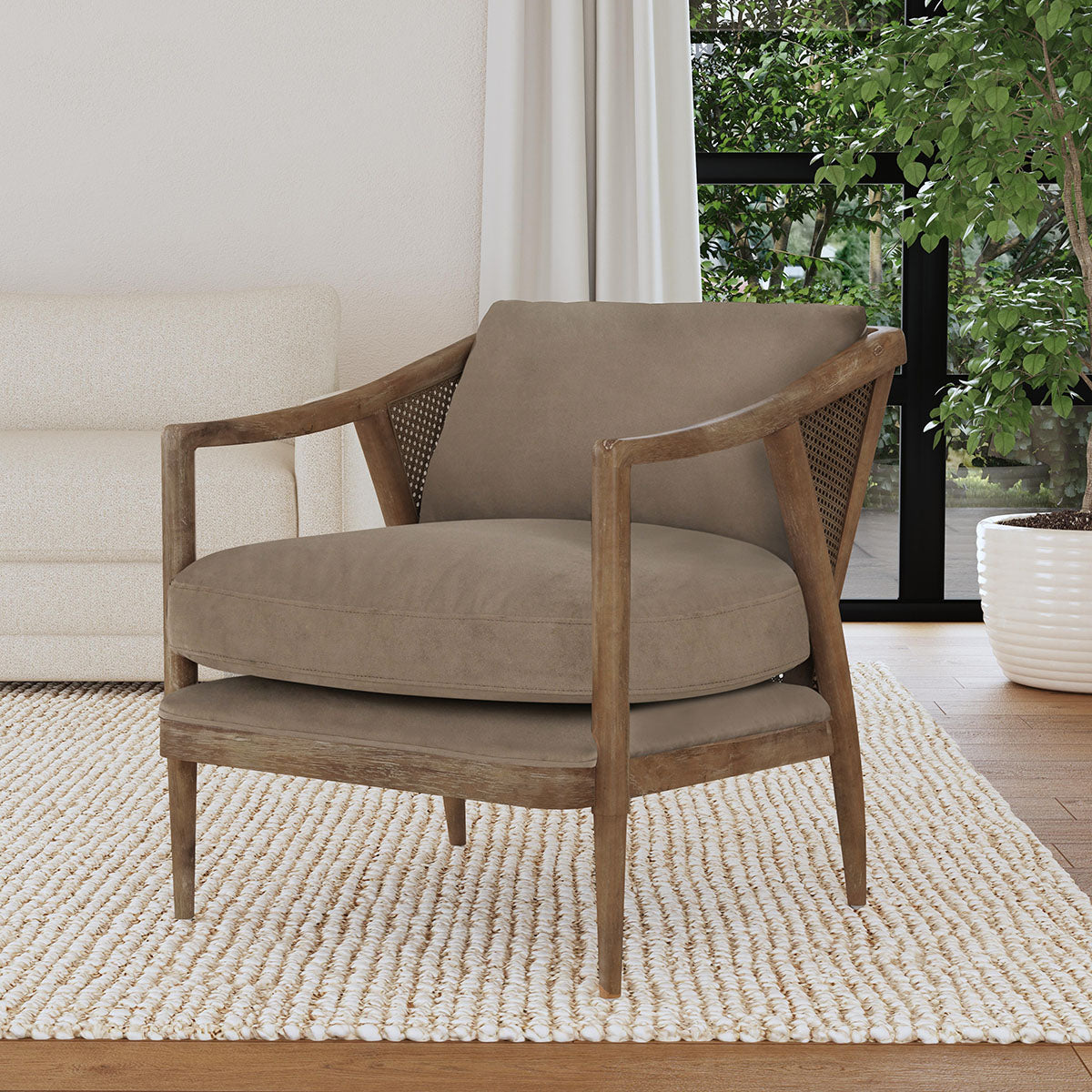 Cody Accent Chair Taupe | BeBoldFurniture