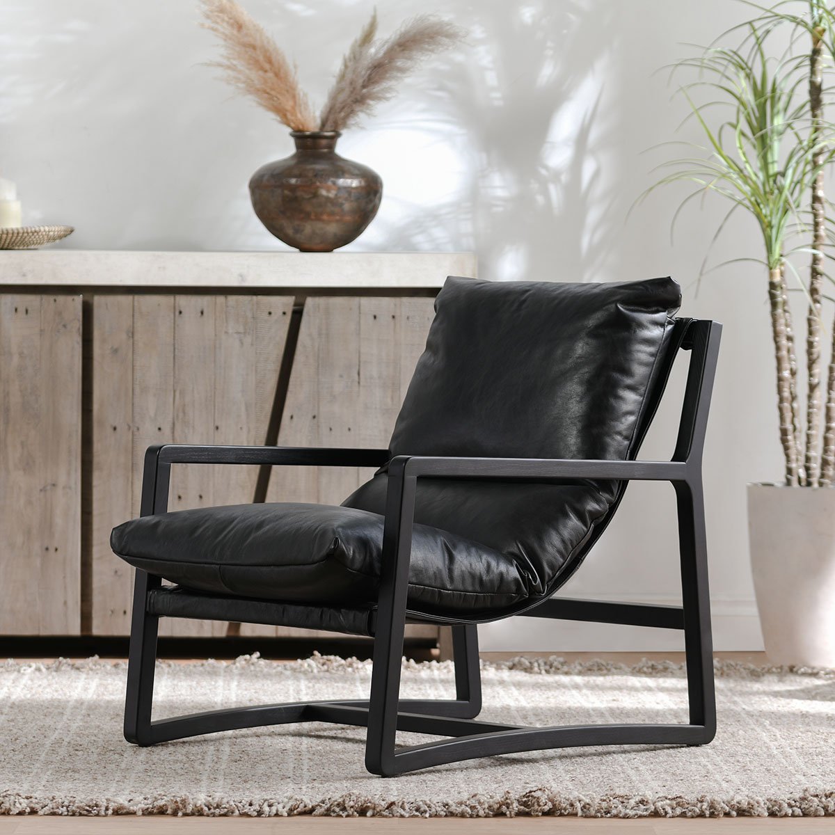 Ethan Accent Chair Jet Black | BeBoldFurniture
