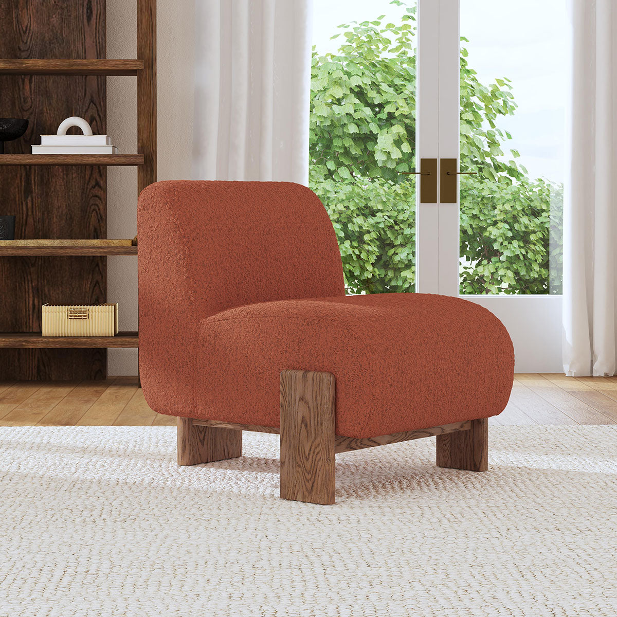 Chelsea Accent Chair Rust | BeBoldFurniture