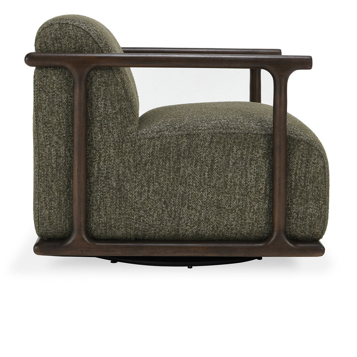 Lucia Swivel Accent Chair Kale Green | BeBoldFurniture   