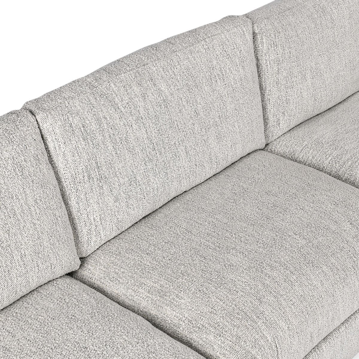 Ludwig Upholstered 5pc Sectional Ivory | BeBoldFurniture