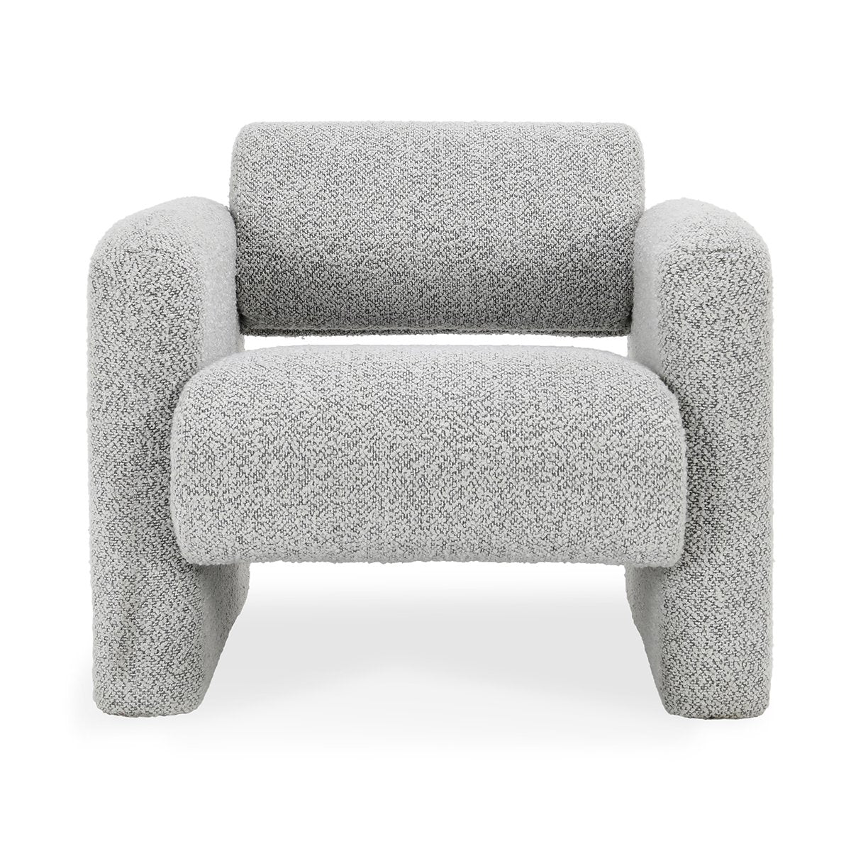 Marcel Boucle Accent Chair Mercury Gray | BeBoldFurniture
