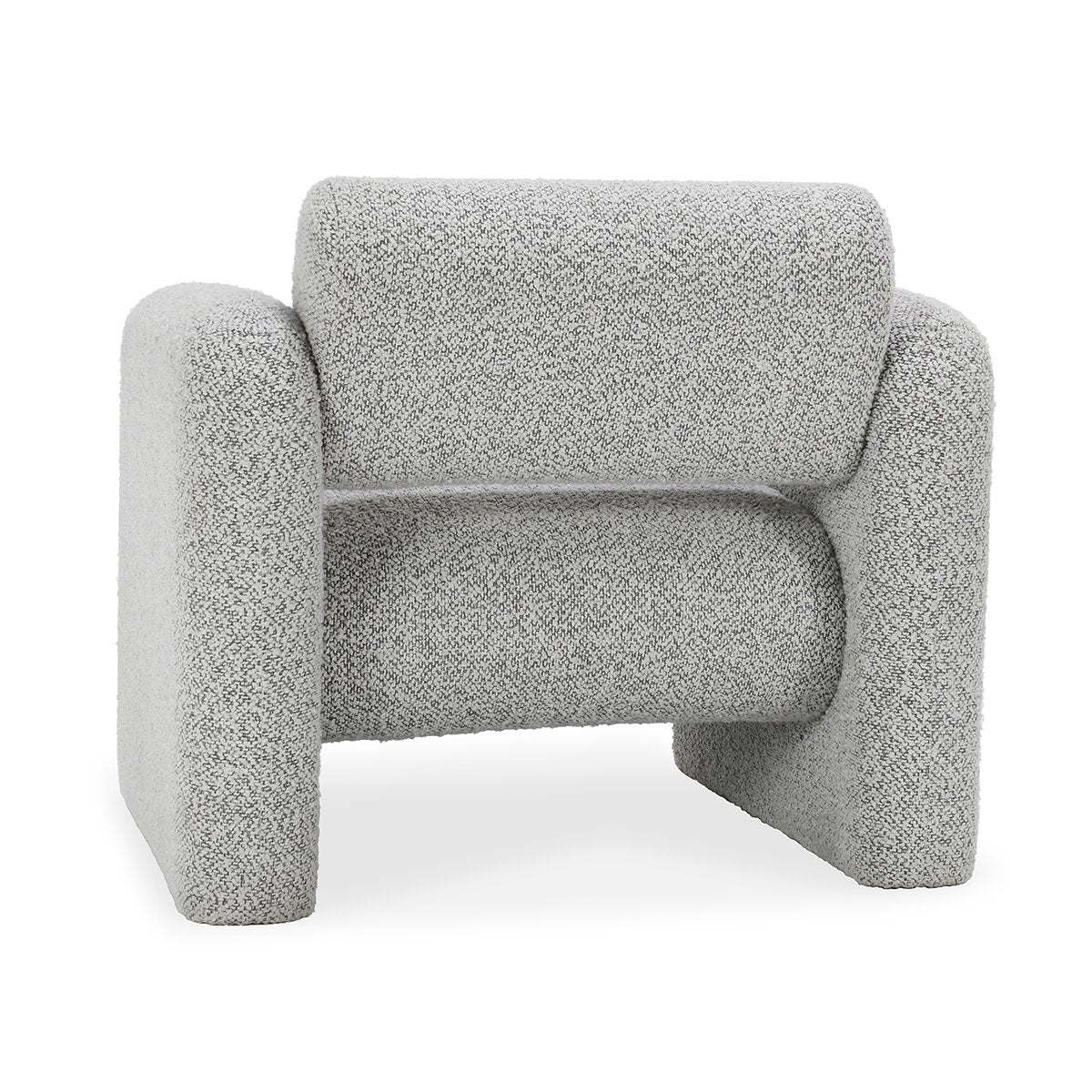 Marcel Boucle Accent Chair Mercury Gray | BeBoldFurniture
