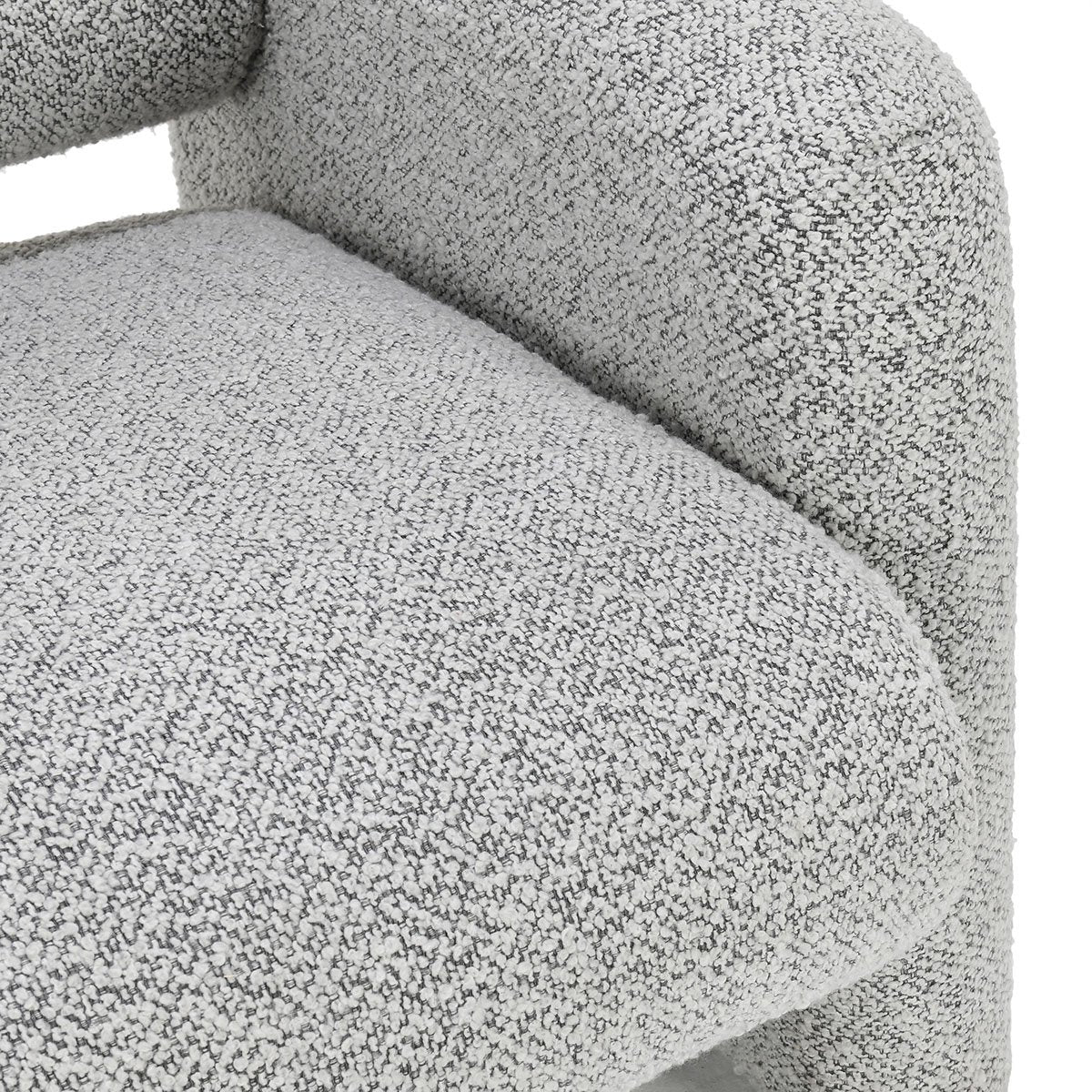 Marcel Boucle Accent Chair Mercury Gray | BeBoldFurniture
