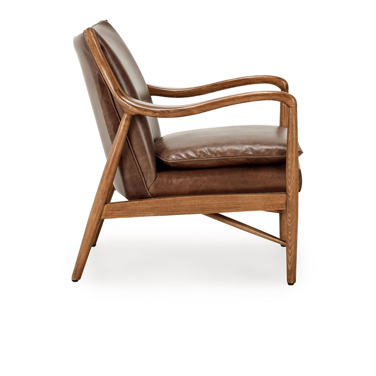 Kiannah Club Chair Barrel Brown | BeBoldFurniture