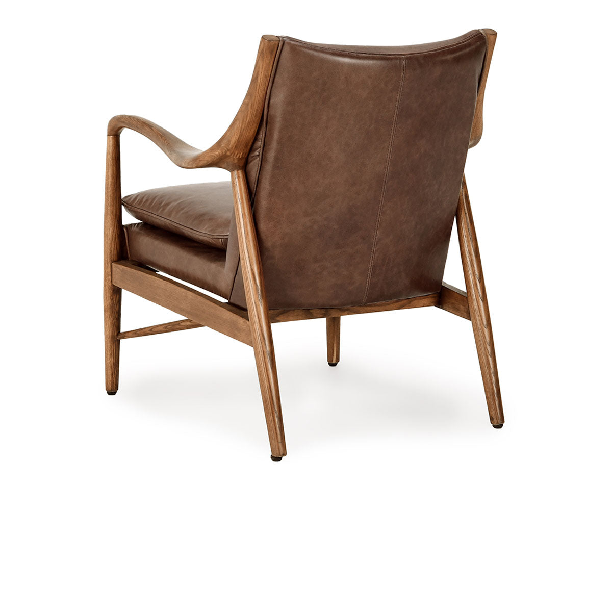 Kiannah Club Chair Barrel Brown | BeBoldFurniture