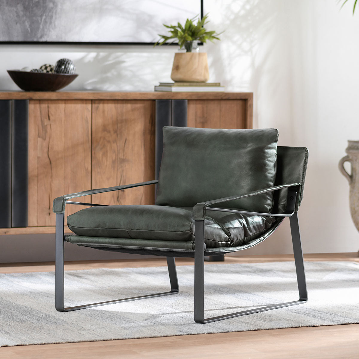 Morgan Accent Chair Forest Green | BeBoldFurniture