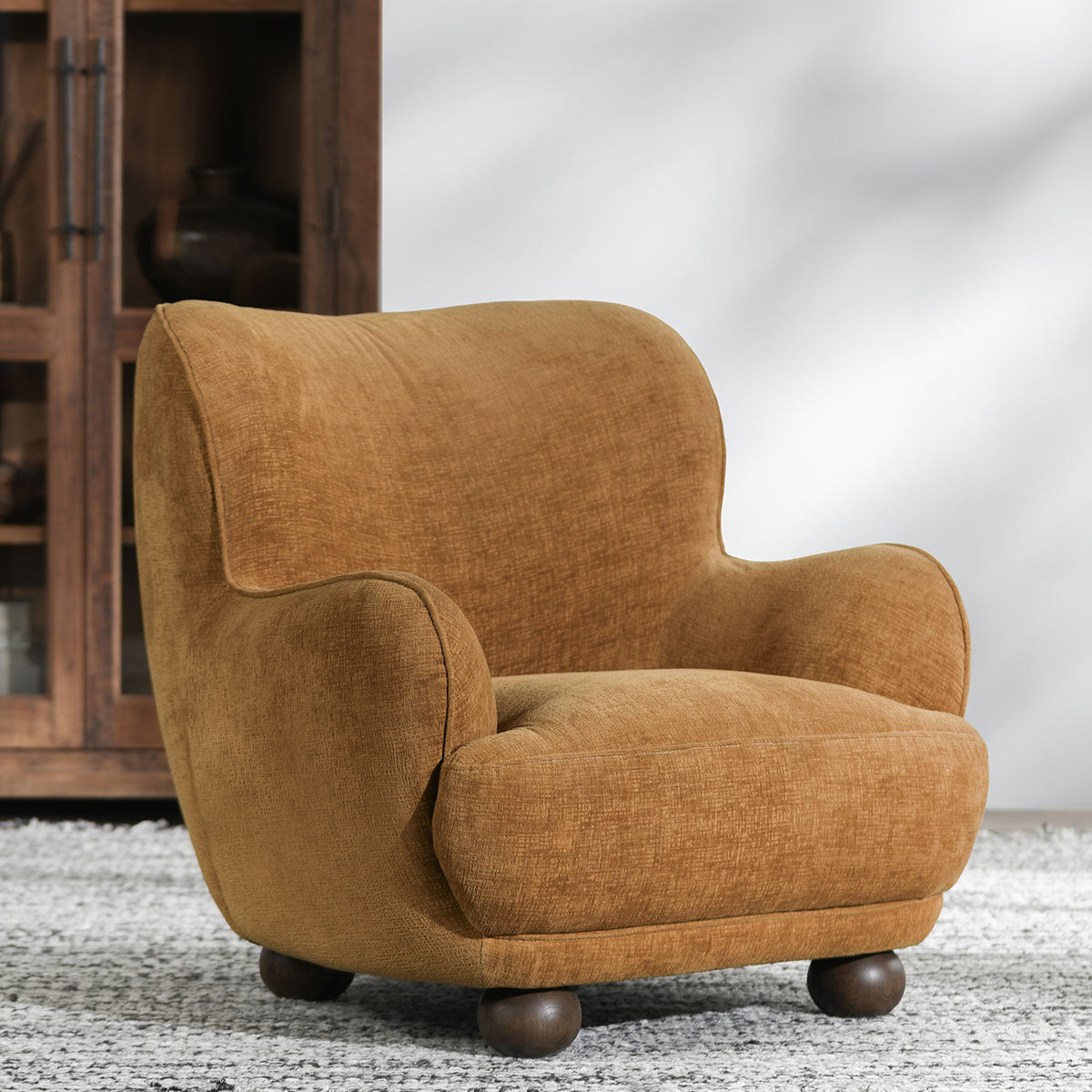 Penelope Upholstered Accent Amber | BeBoldFurniture