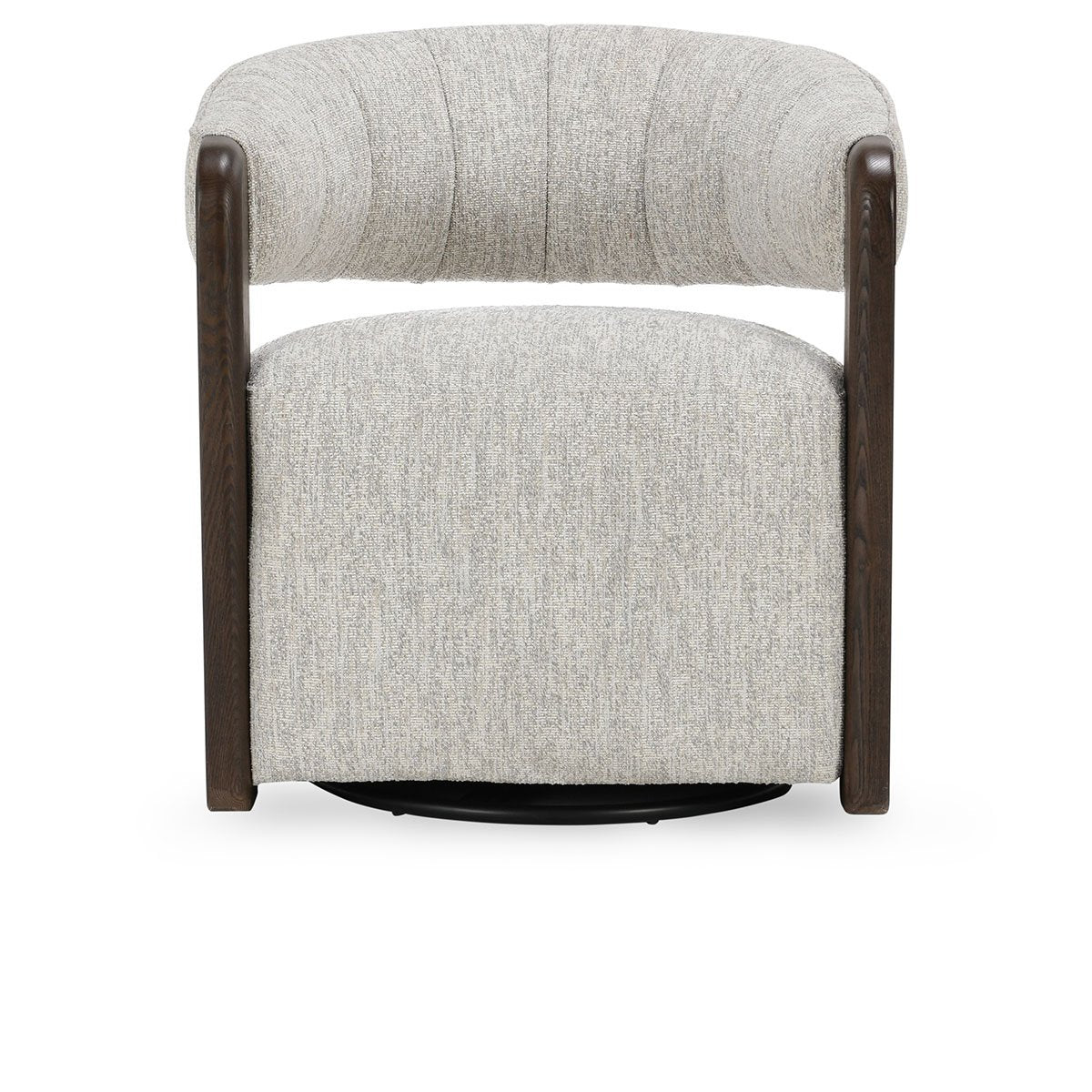 James Swivel Accent Chair Glacier Gray | BeBoldFurniture
