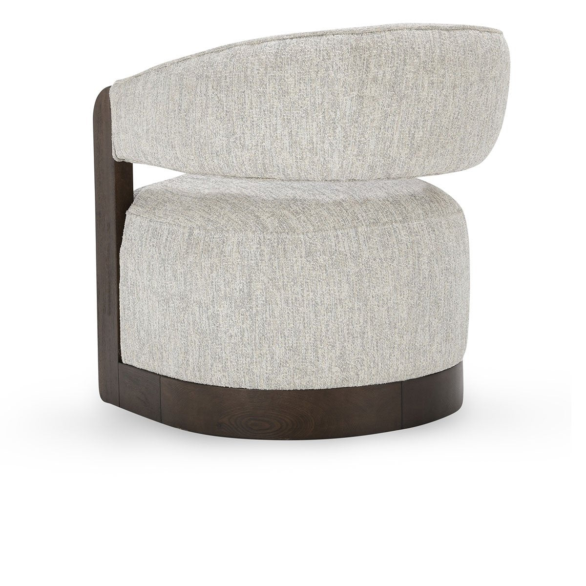 James Swivel Accent Chair Glacier Gray | BeBoldFurniture
