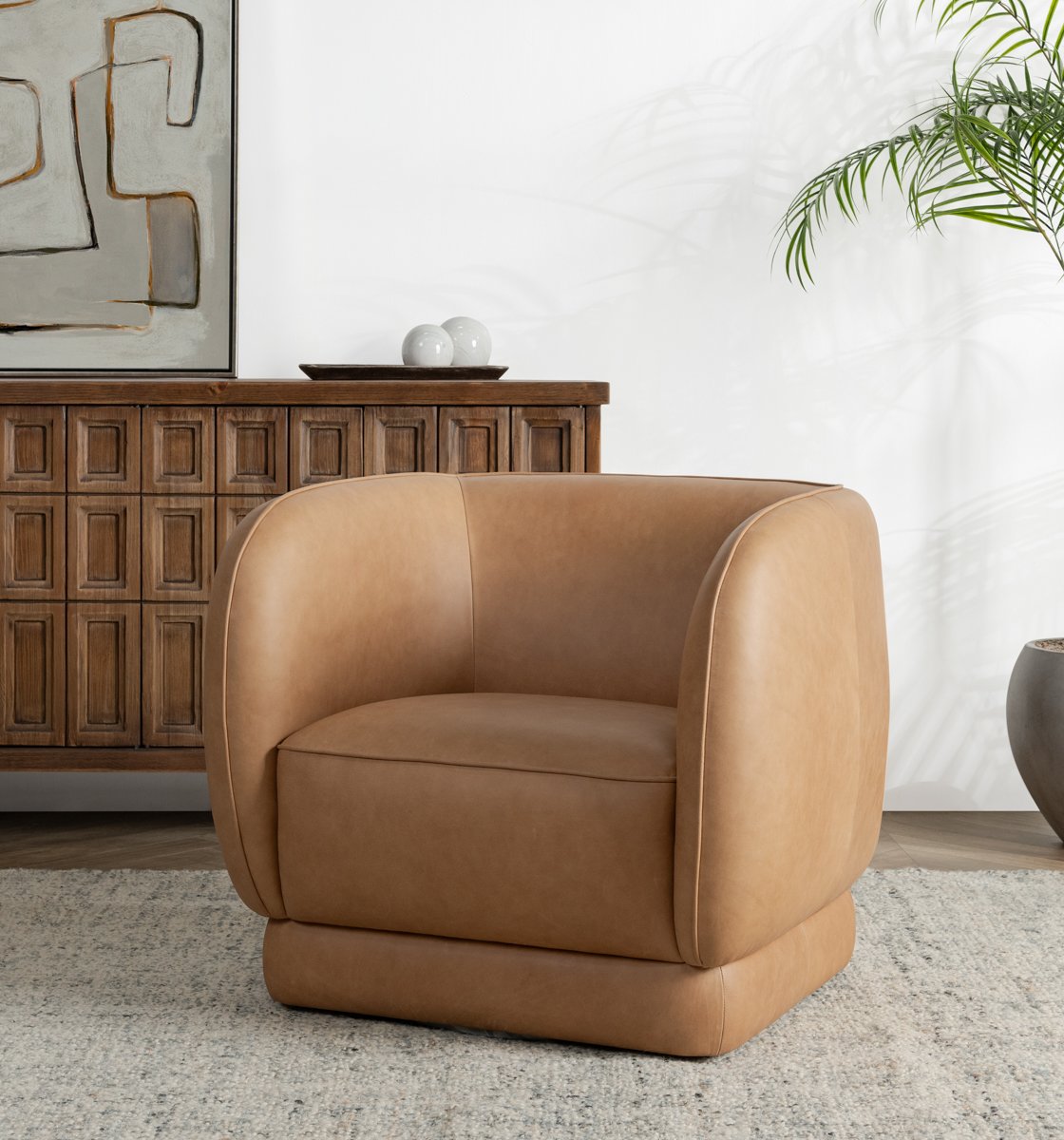 Rinner Accent Chair Tan | BeBoldFurniture
