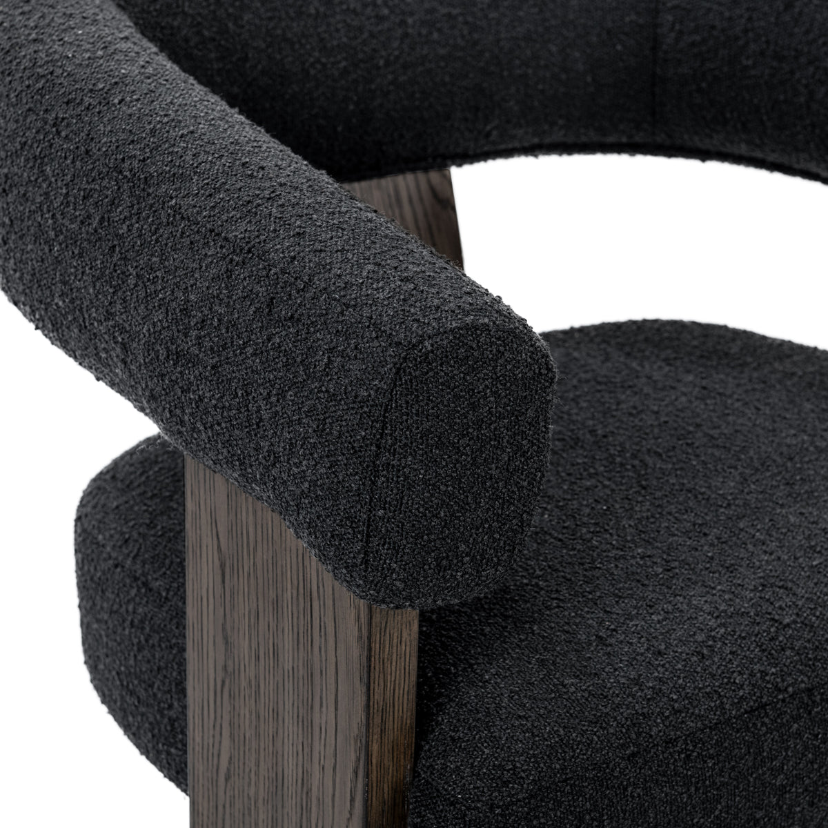 Julina Upholstered Accent Chair Charcoal | BeBoldFurniture
