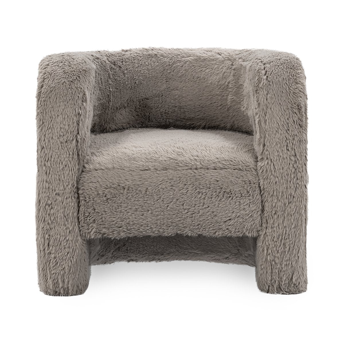 Teddy Plush Accent Chair Granite | BeBoldFurniture