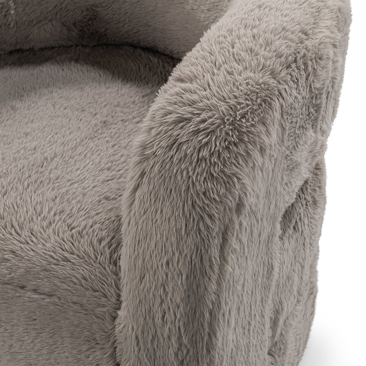 Teddy Plush Accent Chair Granite | BeBoldFurniture