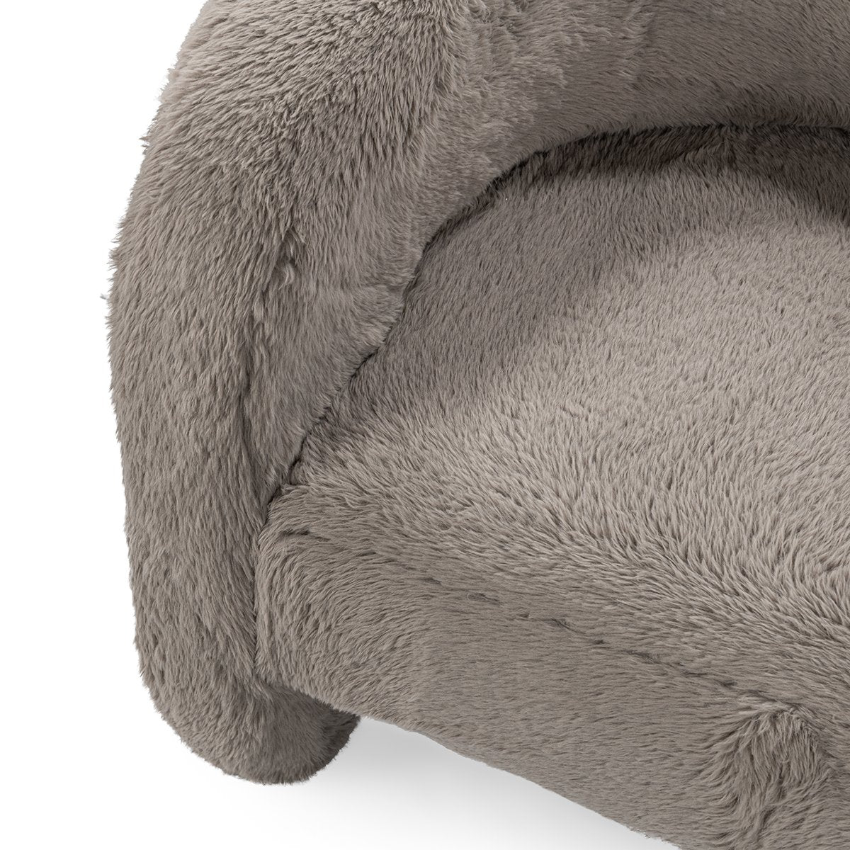 Teddy Plush Accent Chair Granite | BeBoldFurniture