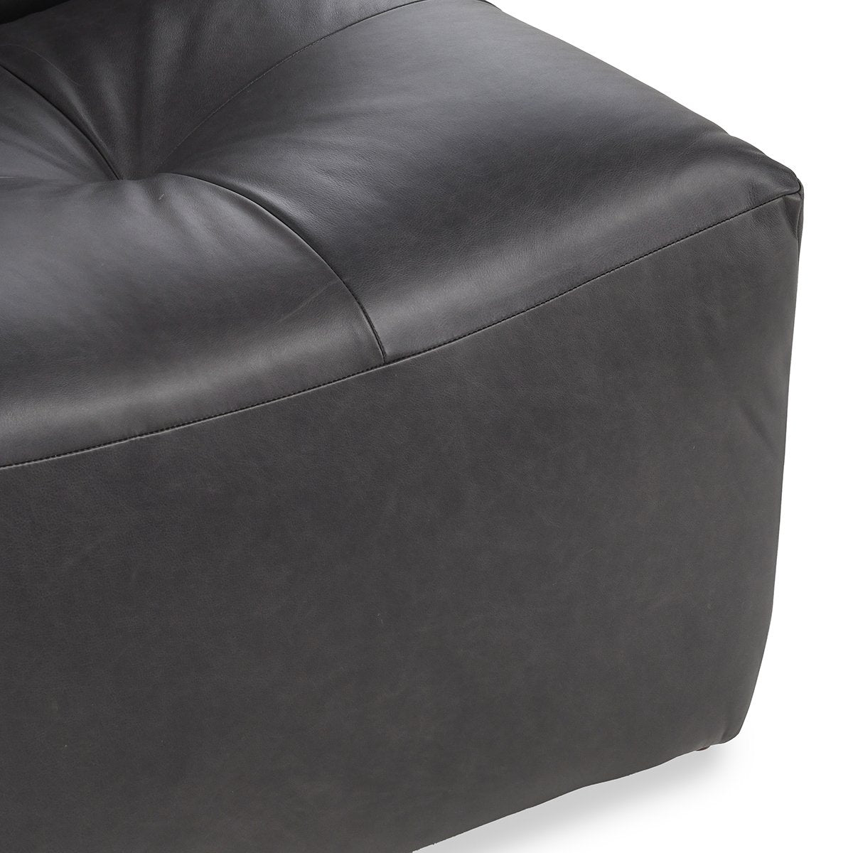 Gabriel Swivel Accent Chair Black Leather | BeBoldFurniture