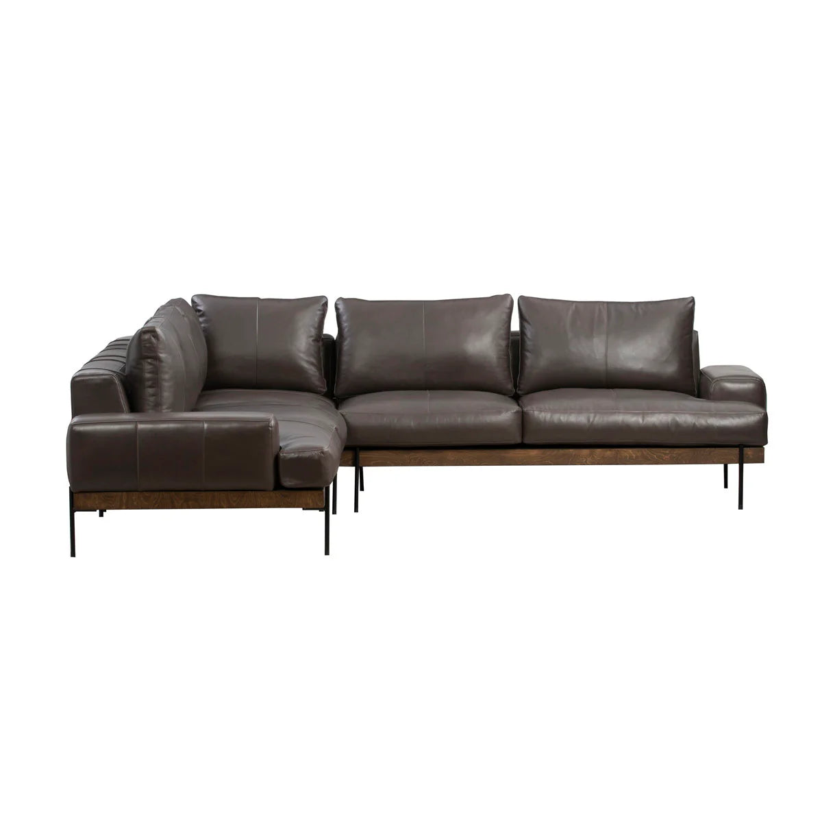 Largo Leather Sectional Sofa | BeBoldFurniture