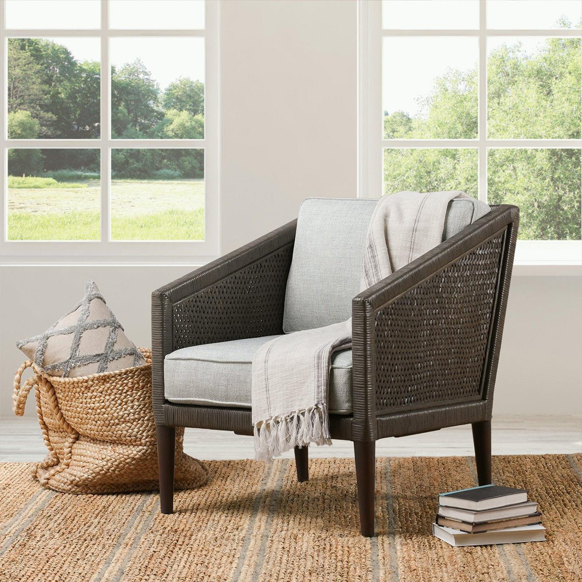 Kaitlin Accent Chair Pearl Gray/Gray | BeBoldFurniture