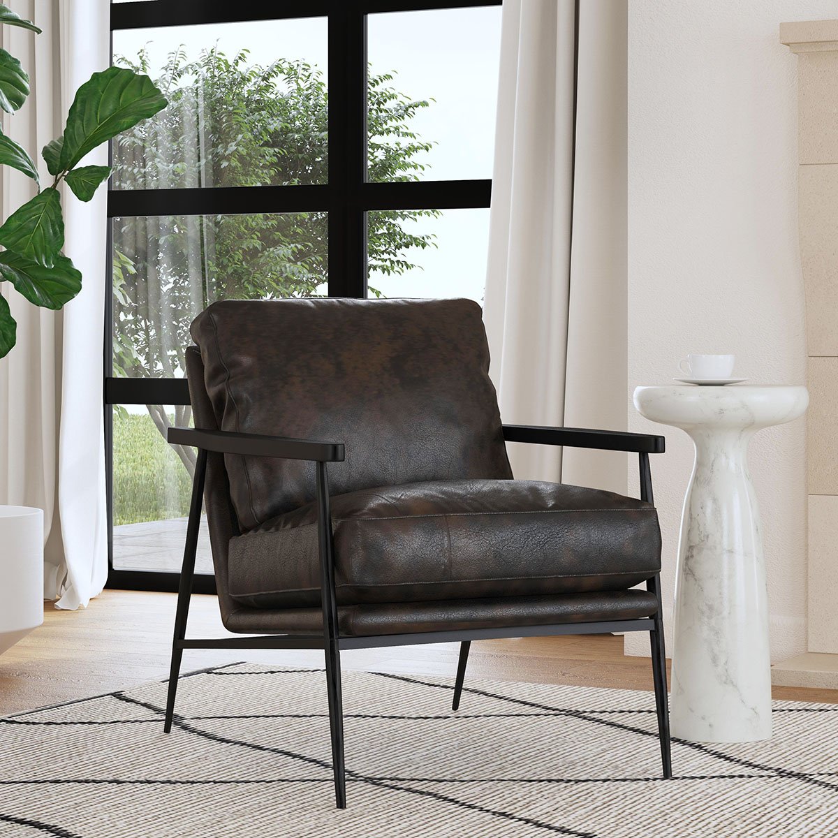 Christopher Club Chair Jet Black