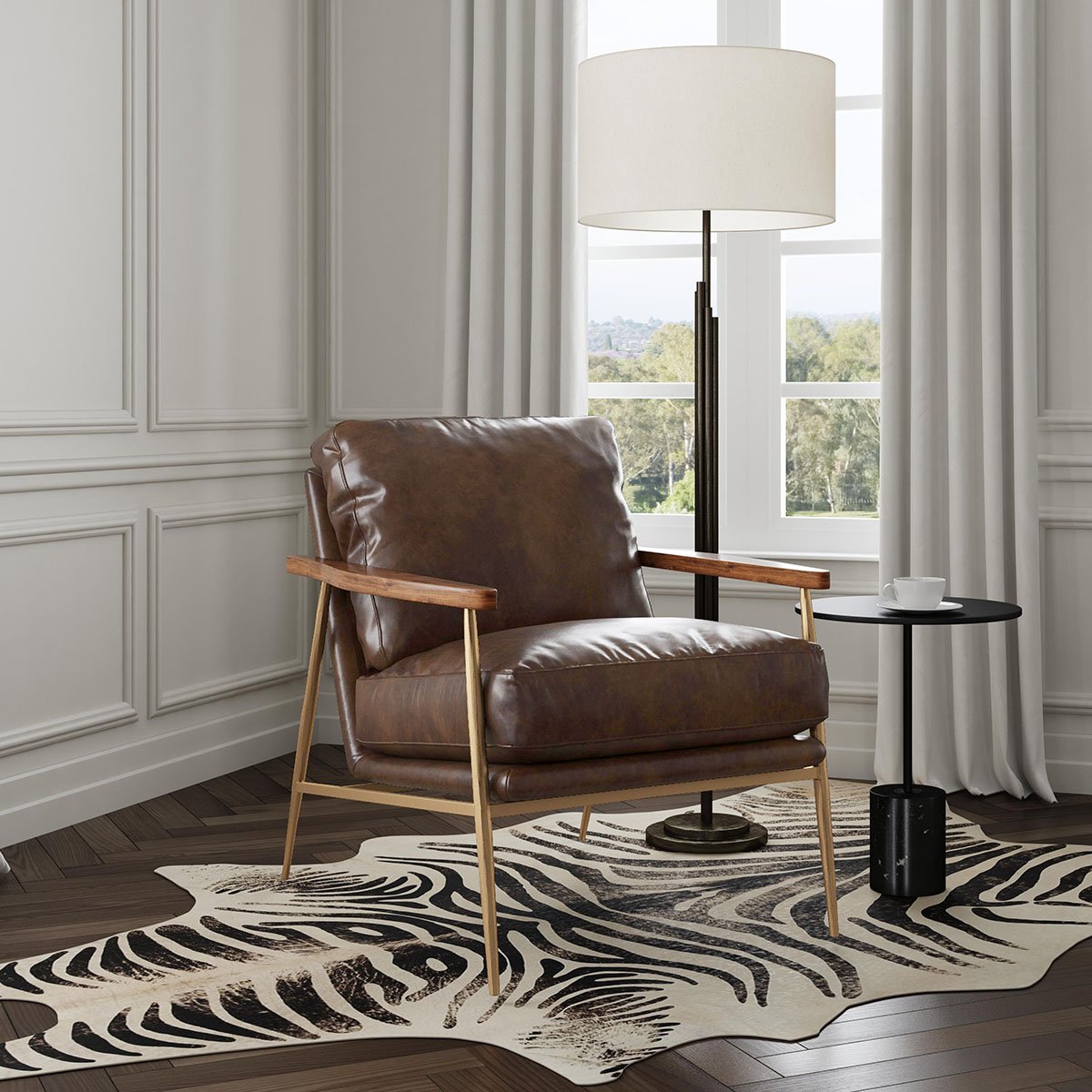 Christopher Club Chair Truffle Brown