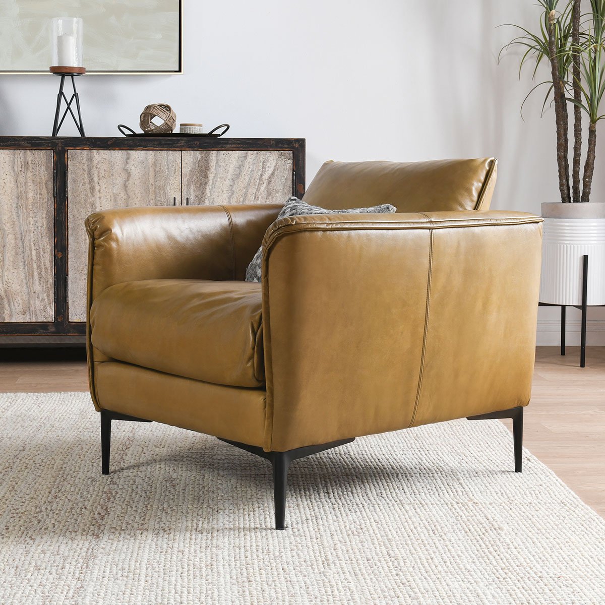 Abigail Club Chair Adobe Tan | BeBoldFurniture