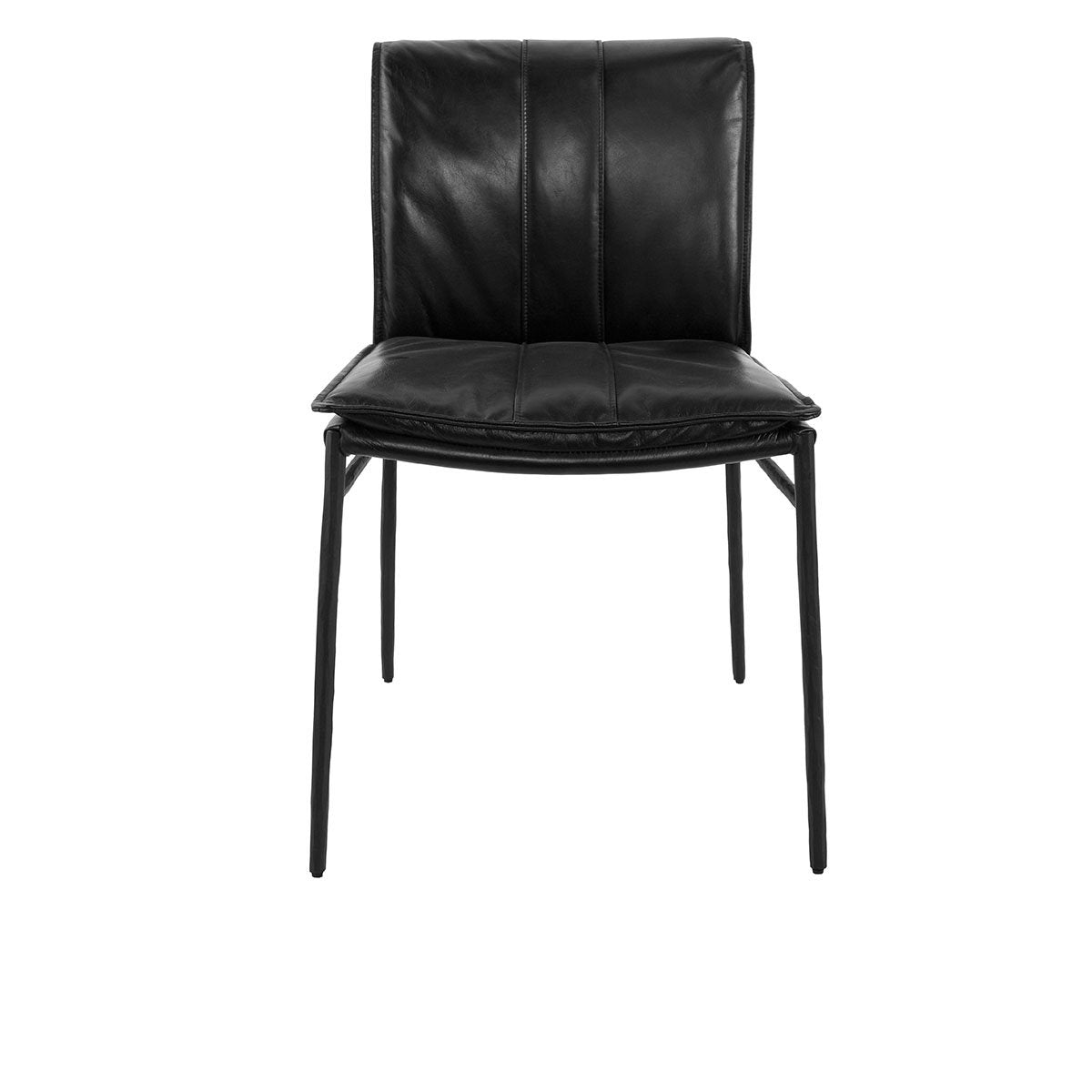 Mayer Dining Chair Set of 2 Jet Black | BeBoldFurniture