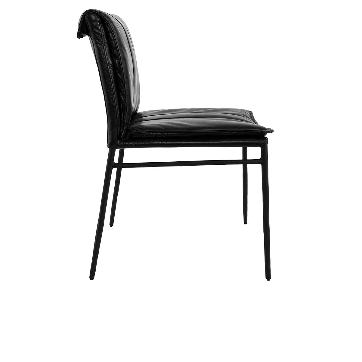 Mayer Dining Chair Set of 2 Jet Black | BeBoldFurniture