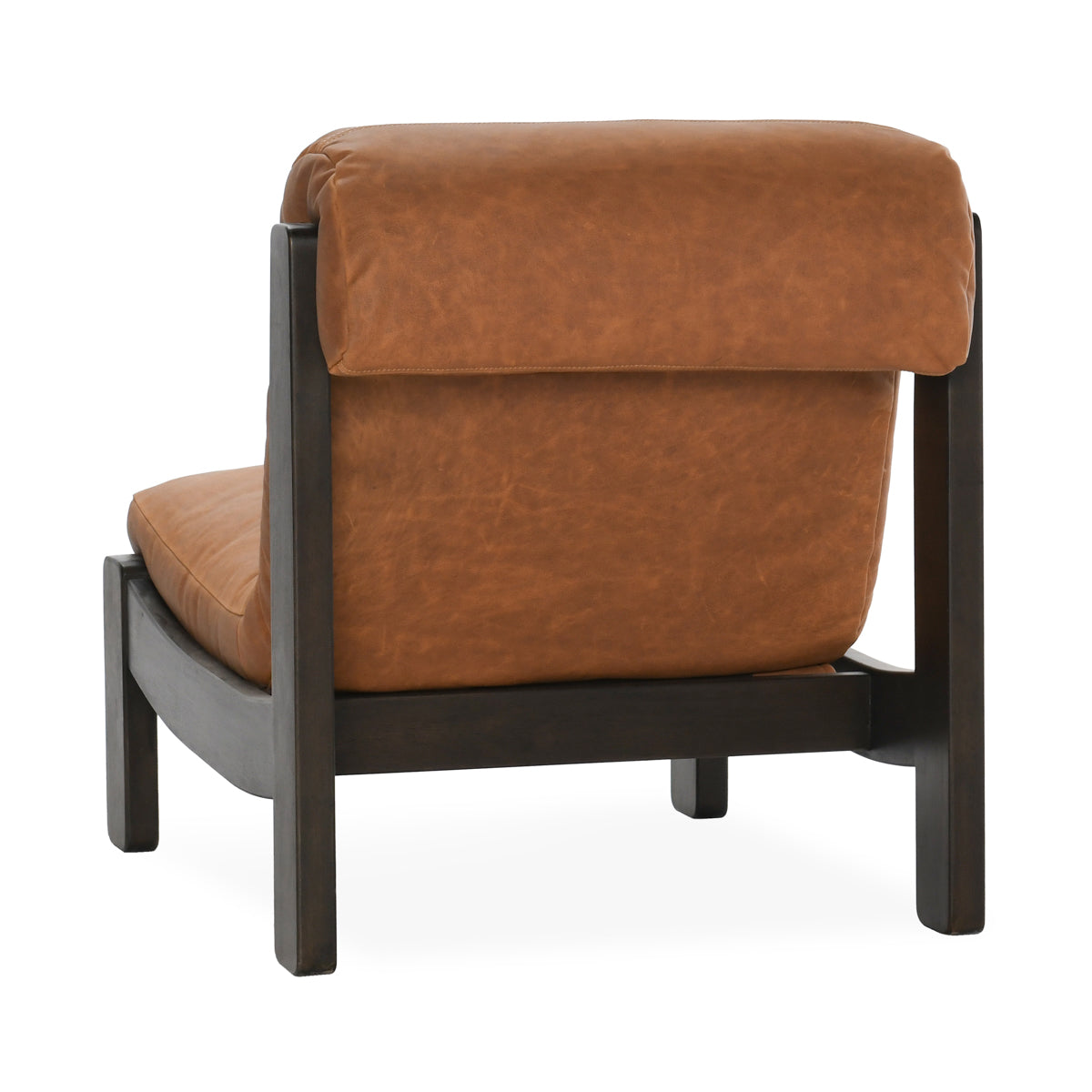 Owen Leather Accent Chair Maple Brown | BeBoldFurniture