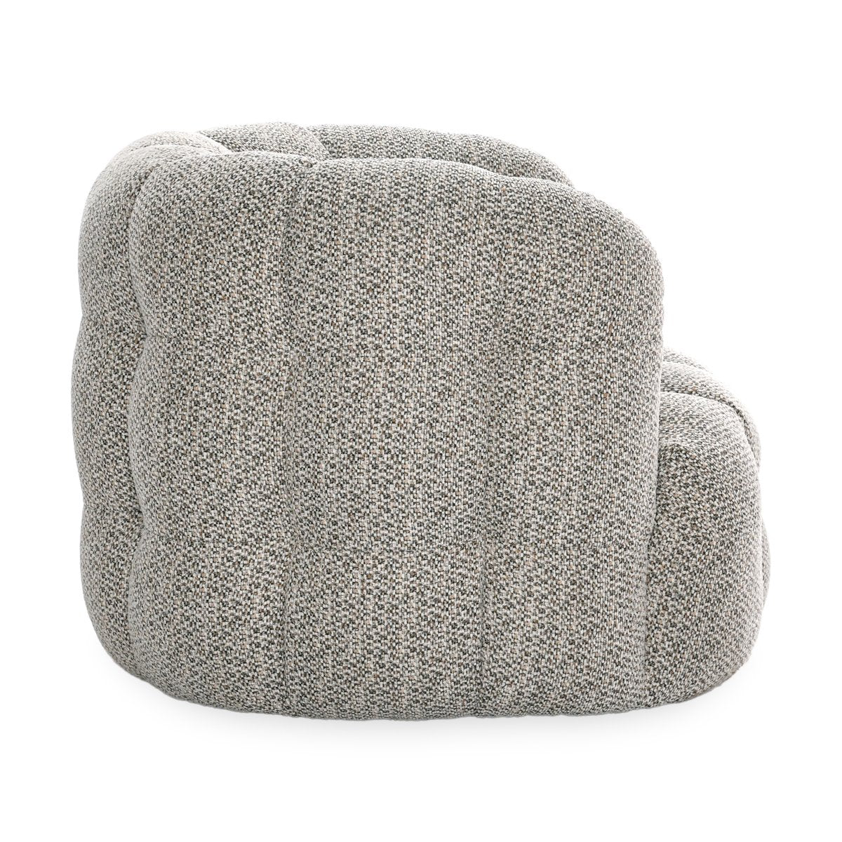 Walter Swivel Accent Chair Heathered Gray | BeBoldFurniture
