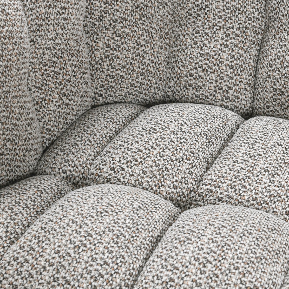 Walter Swivel Accent Chair Heathered Gray | BeBoldFurniture
