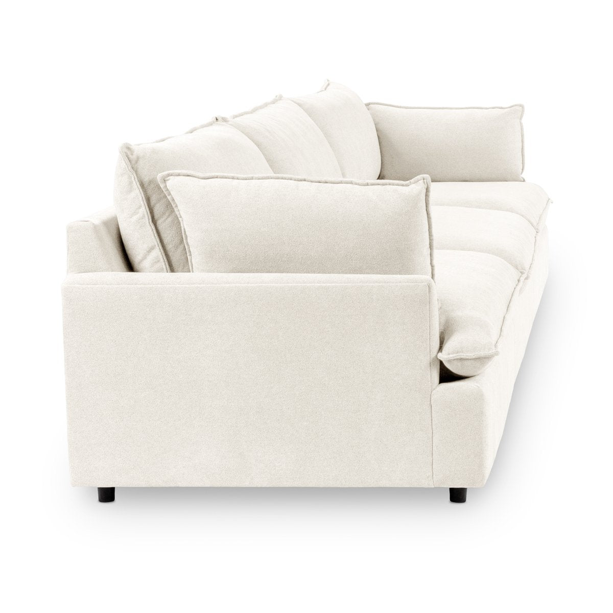 Caplan Upholstered 3pc Modular Sectional Elite Ivory | BeBoldFurniture