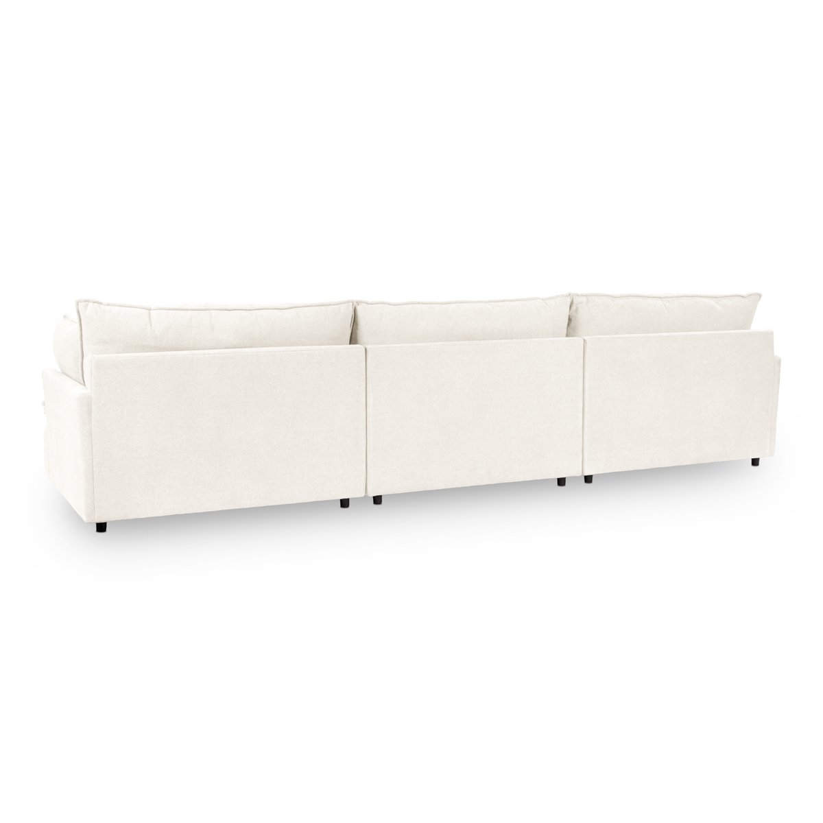 Caplan Upholstered 3pc Modular Sectional Elite Ivory | BeBoldFurniture