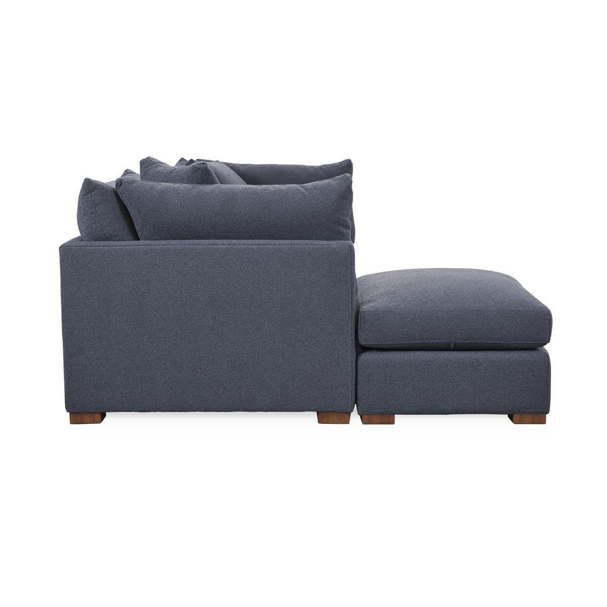 Audrey Upholstered Sofa Chaise Rise | BeBoldFurniture