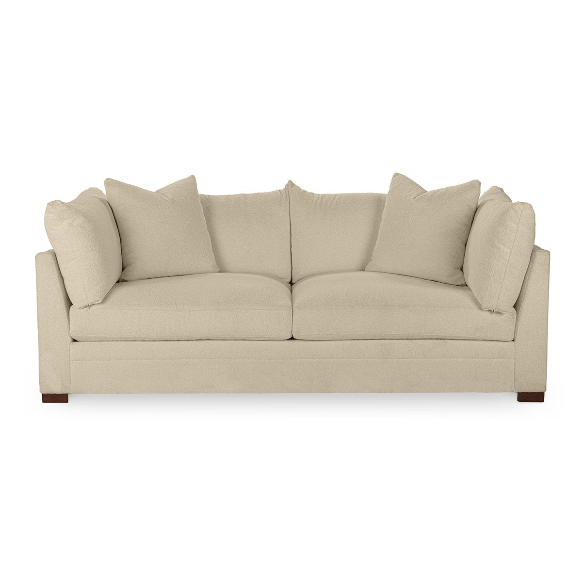 Audrey Upholstered Sofa Rise Beige | BeBoldFurniture