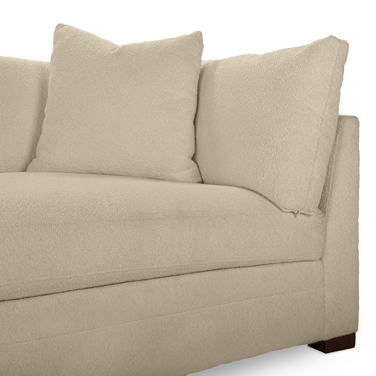 Audrey Upholstered Sofa Rise Beige | BeBoldFurniture