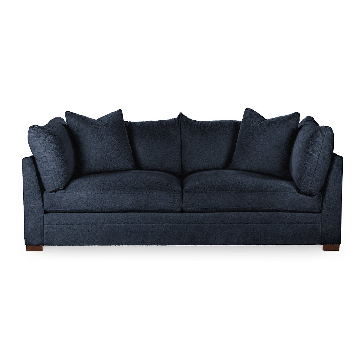 Audrey Upholstered Sofa Rise Navy | BeBoldFurniture