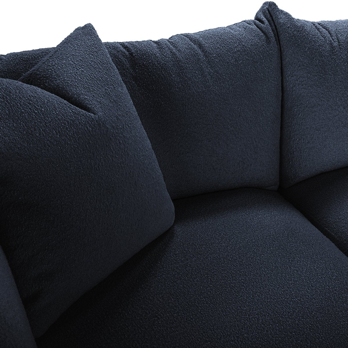 Audrey Upholstered Sofa Rise Navy | BeBoldFurniture