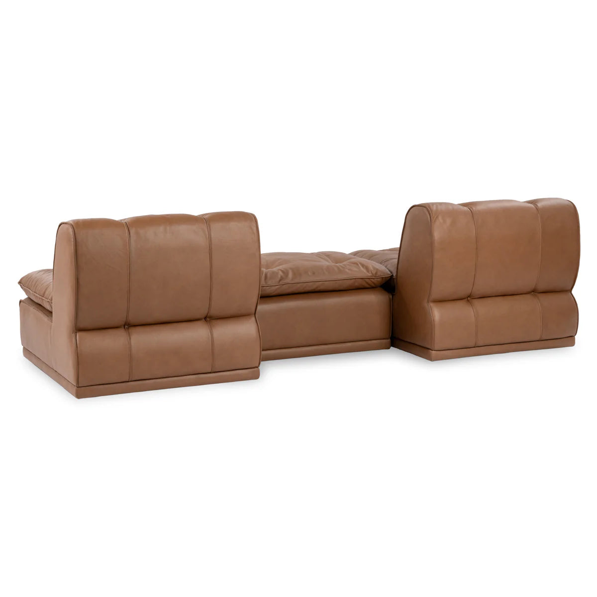 Haven Upholstered 3pc Modular Sofa w/ Ottoman | BeBoldFurniture