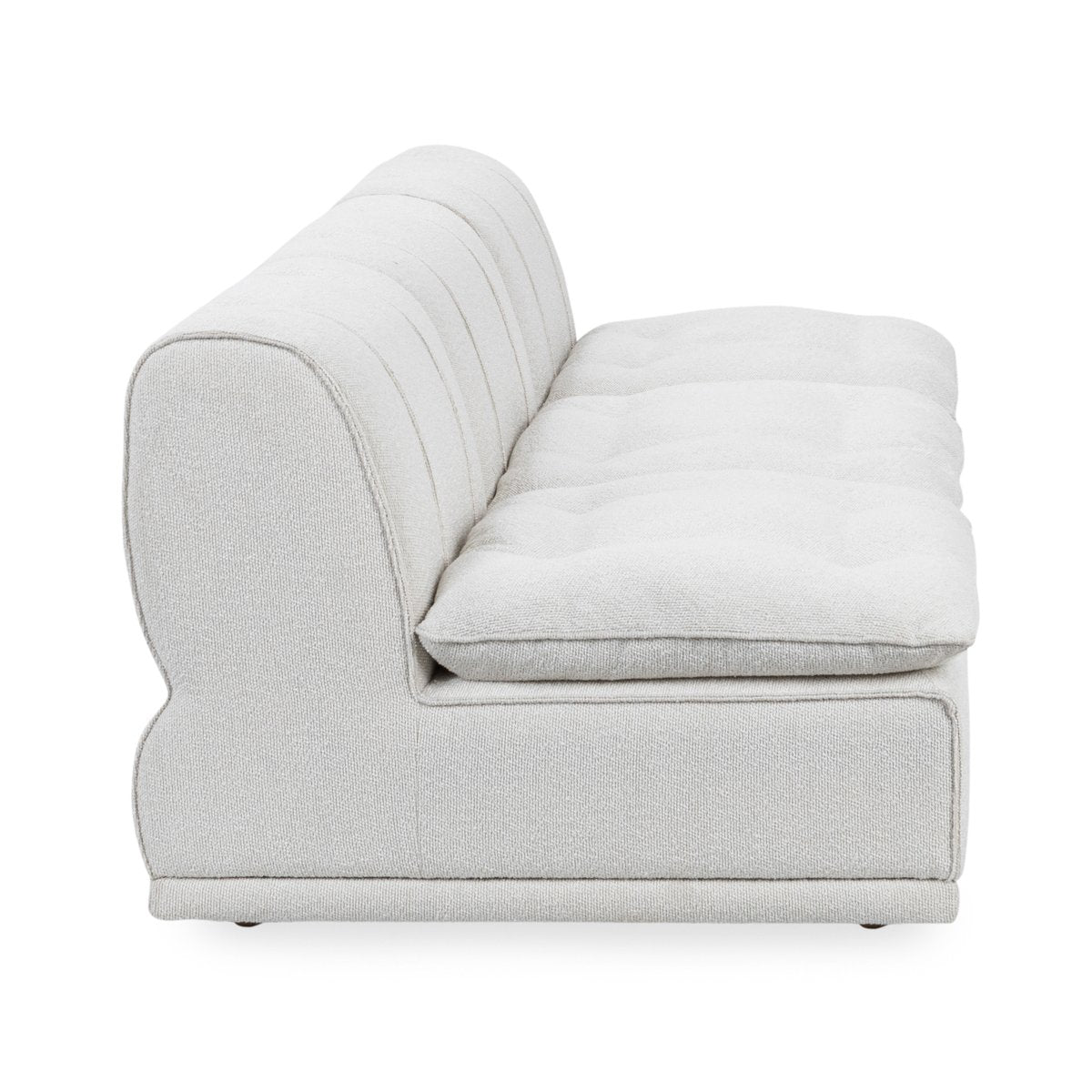 Haven Upholstered 3pc Modular Sofa White | BeBoldFurniture