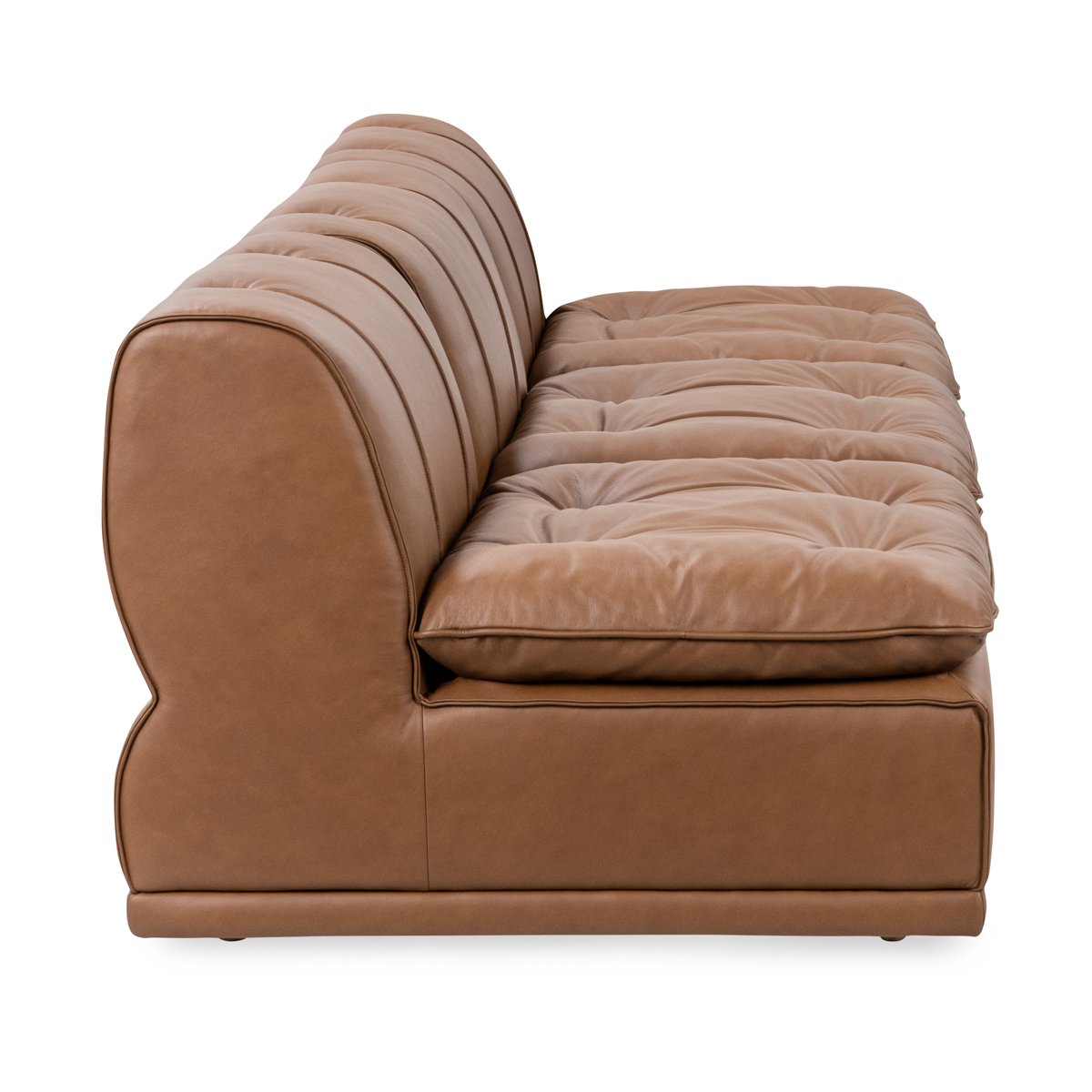 Haven Upholstered 3pc Modular Sofa Toffee Brown | BeBoldFurniture