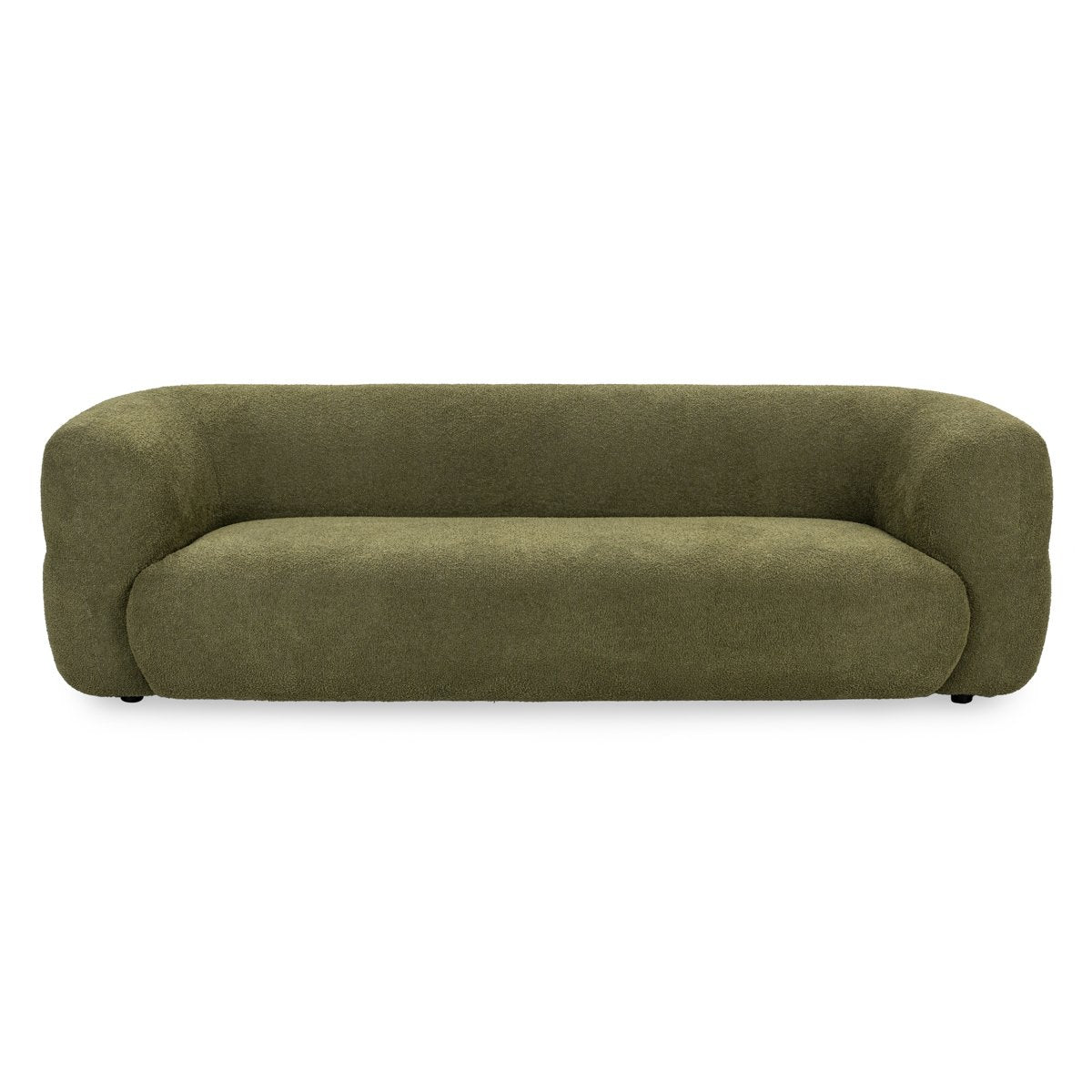 Faris Upholstered Sofa Dark Olive | BeBoldFurniture