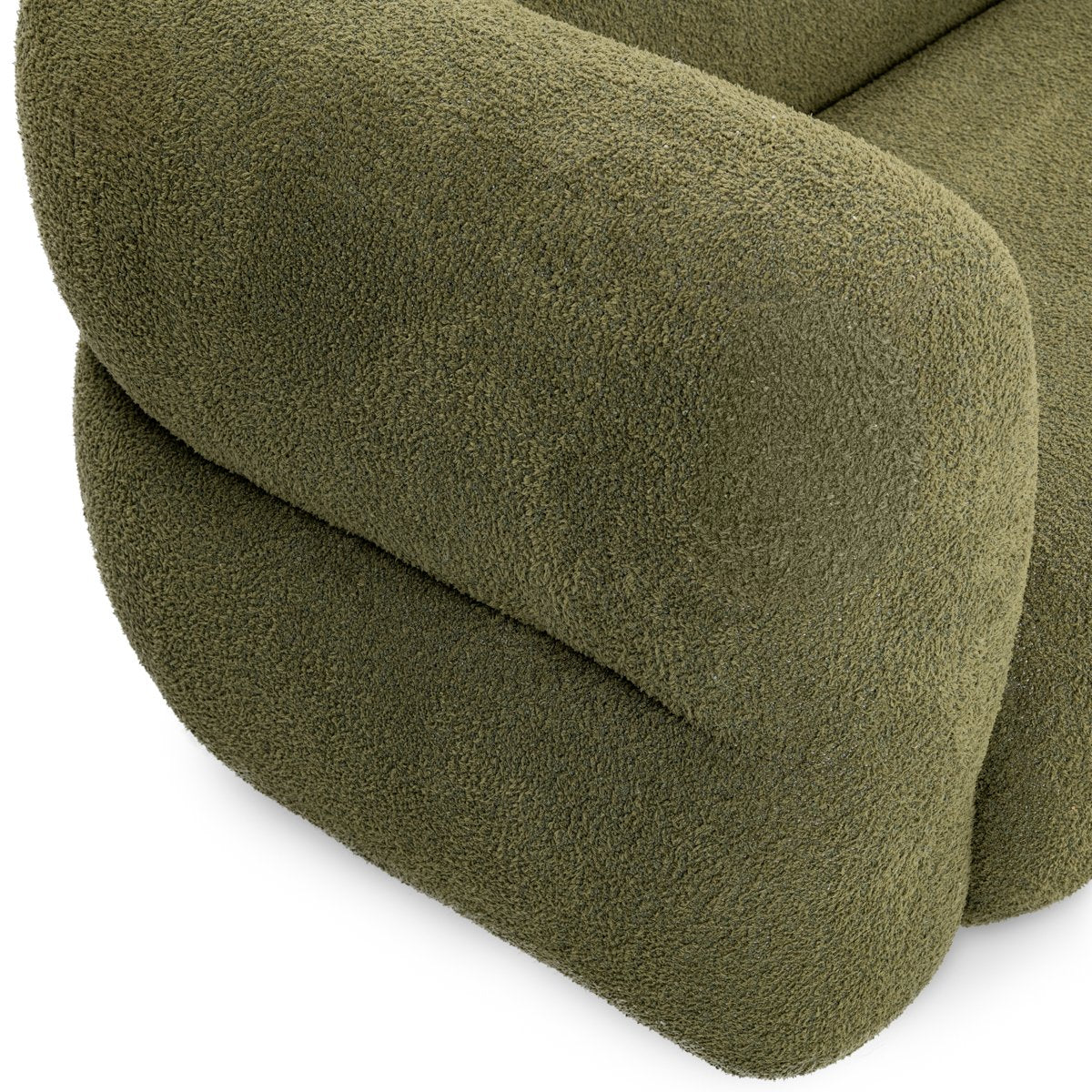 Faris Upholstered Sofa Dark Olive | BeBoldFurniture